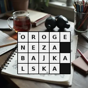 Hasło krzyżówkowe ruchy górotwórcze z przełomu proterozoiku i paleozoiku - orogeneza bajkalska – rozwiązanie, synonimy, podpowiedzi i definicje krzyżówkowe